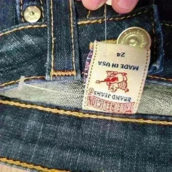 TRUE RELIGION BECKY FIT SIZE  24 jean - Picture 5 of 7